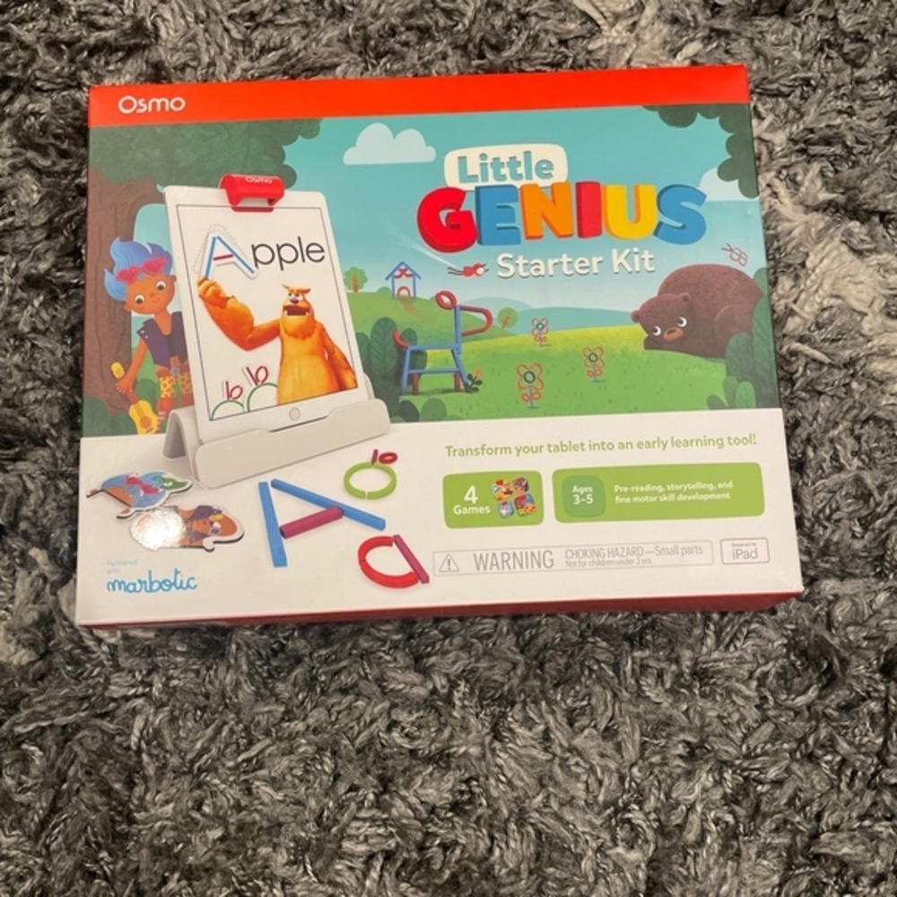 Osmo Little Genius Starter Kit Learning Games for Ipad Tablet Ages 3-5 STEM